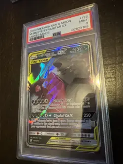 2019 Pokemon Sun and Moon Unified Minds M Sableye/Tyranitar GX Tag Team PSA 9 - Image 1