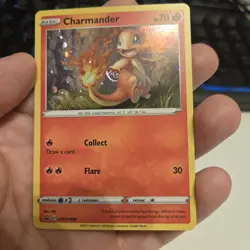 Charmander SWSH092 Black Star Promo Swirl 2021 Partial Swirl Behind Pokemon - Image 1