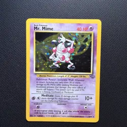 Pokemon TCG Mr. Mime Jungle 6/64 Holo Unlimited Holo Rare - Image 1