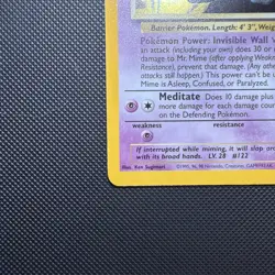 Pokemon TCG Mr. Mime Jungle 6/64 Holo Unlimited Holo Rare - Image 5
