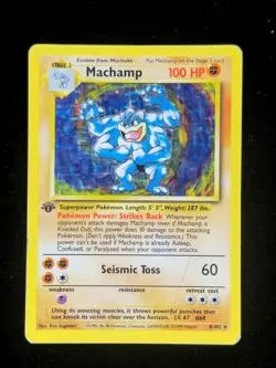 Machamp Holo 8 Pokemon Base Set First edition 1999 MP 🔥🔥🔥 - Image 1
