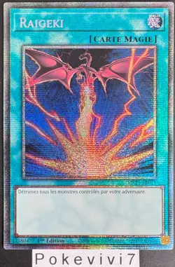 Carte YU-GI-OH! RAIGEKI MP25-FR015 STAR NEUF - Image 1