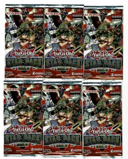 YUGIOH - STAR PACK ARC-V 6 PACK LOT** ENGLISH BOOSTER PACK 1ST EDITION SEALED - Image 1