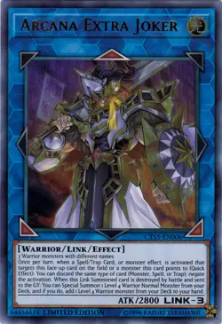 Lightly Played, English Yu Gi Oh Arcana Extra Joker - CT15-EN006 - Ultra Rare - - Image 1