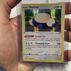 Snorlax Holo Rare Holo SWSH11: Lost Origin 143/196 NM Pokemon TCG Near Mint Card - Image 1