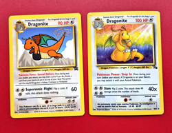 Pokemon TCG Dragonite Fossil Holo Card 4/62 /Dragonite Blackstar Promo - Image 1