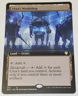 Urza's Workshop Extended Art Brothers War MTG Magic The Gathering Card UNPLAYED - Image 1
