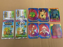 Lot 6X 2004 Pokemon Panini Action Cards Advanced Booster Pack Lenticular - Image 1