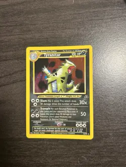 Tyranitar Holo 11/75 Neo Discovery 2001 WOTC Vintage Pokemon Card Mint - Image 2