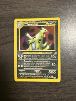 Tyranitar Holo 11/75 Neo Discovery 2001 WOTC Vintage Pokemon Card Mint - Image 4