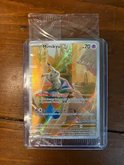 Mimikyu 075 Pokemon Center Exclusive Sv: Scarlet & Violet Promo Card SEALED MINT - Image 1