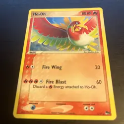 Ho-Oh 1/17 2007 Pop Series 5 Promo Holo Rare Pokemon Card LP - Image 2