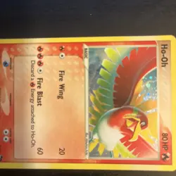 Ho-Oh 1/17 2007 Pop Series 5 Promo Holo Rare Pokemon Card LP - Image 3