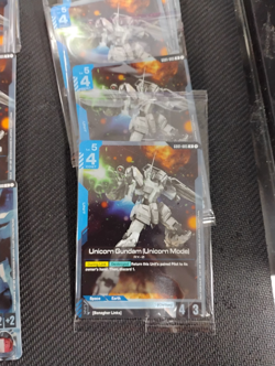 LOT of gundam pre release cards and Sleeves- read- - Image 2