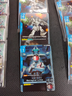LOT of gundam pre release cards and Sleeves- read- - Image 3
