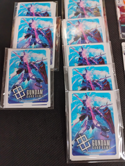 LOT of gundam pre release cards and Sleeves- read- - Image 5