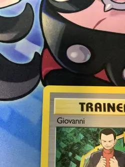 Pokemon TCG Gym Challenge Unlimited Giovanni Holographic Card 18/132 SWIRL - Image 4
