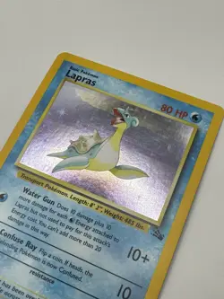 Lapras 10/62 Fossil Holo Rare 1999 Vintage Pokemon TCG Card NM - Image 2