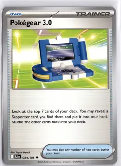 Pokegear 3.0 Common SV01: Scarlet & Violet Base Set 186/198 Pokemon Card TCG - Image 1