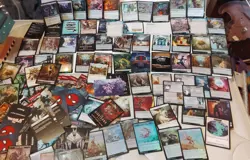 100+Cards Magic The Gathering,edge of eternitie Stickers(Unopen), Spiderman - Image 1