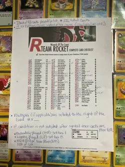 Pokemon Team Rocket WOTC 141 Cards 59/82 In Set 1st Edition Dark Blastoise Holo - Image 3