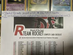 Pokemon Team Rocket WOTC 141 Cards 59/82 In Set 1st Edition Dark Blastoise Holo - Image 4