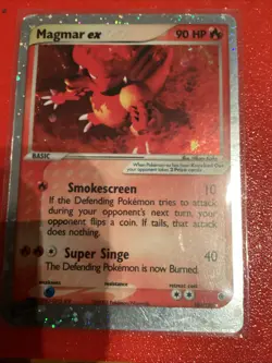 Magmar ex 100/109 EX Ruby & Sapphire Pokemon Card Holo Foil Rare HP - Image 1