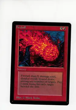 Fireball Beta NM-/LP MTG Magic the Gathering c - Image 1