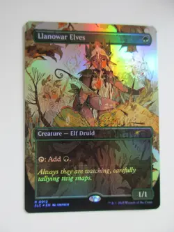 Magic The Gathering Encyclopedia Secret Lair LLANOWAR ELVES FOIL MTG 0012 - Image 1