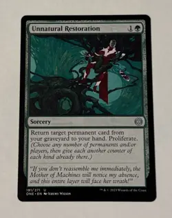 MTG Unnatural Restoration - Phyrexia: All Will Be One - LP - Image 1