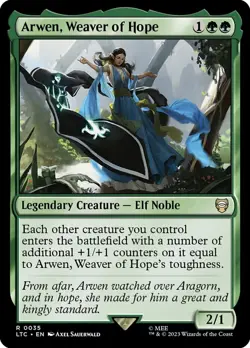 1x Arwen, Weaver of Hope NM-Mint, English Universes Beyond: Commander: Lord of t - Image 1