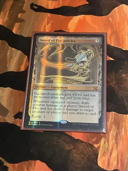 Foil Sword of Fire and Ice NM Unplayed Masterpiece Series: Kaladesh Inventions - Image 1