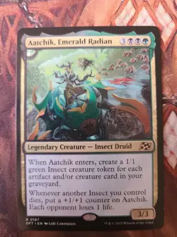 MTG EDH Custom Commander Deck: Aatchik, Emerald Radian - GB Insect Graveyard - Image 1