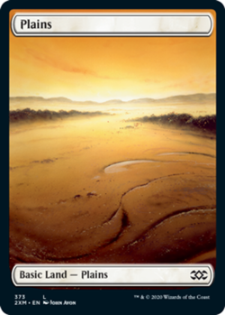 [1x] Plains (373) - Foil Near Mint, English Double Masters MTG Magic - Image 1