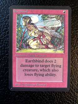 MTG Limited Edition Alpha Earthbind | Near Mint | 1993 Alpha Set - Image 1