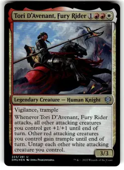 Tori D'Avenant, Fury Rider Dominaria United FOIL MTG NM - Image 1