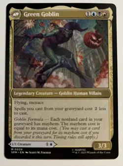 MtG Norman Osborn Green Goblin SPM Spider-Man Magic the Gathering - Image 2