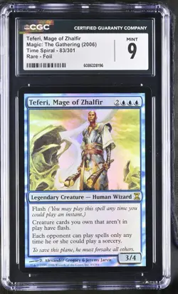 TEFERI, MAGE OF ZHALFIR Time Spiral Foil Rare CGC 9 MTG [Nostalgium] - Image 1