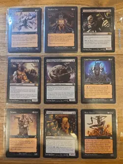 MtG 18x Zombie Reanimator Commander Page Pack Unglued Zombie Tokens! - Image 2