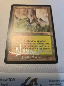 Wooded Foothills Signed By Artist Rob ALEXANDER. Damaged Cond - Image 3