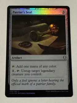 MTG Patriar's Seal - Commander Legends Battle for Baldur's Gate FOIL NM - Image 1