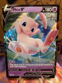 Mew V 069/189 Ultra Rare Full Art - 2020 Pokemon Darkness Ablaze NM - Image 2