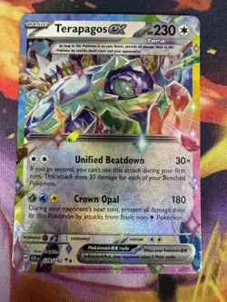 Terapagos ex - 128/142 - SV07: Stellar Crown (SV07) Near Mint Pokemon TCG - Image 1