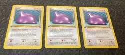 Ditto Pokemon “1st Edition “ Fossil LOT OF (3) ALL MINT- Never Played ^ NO RES. - Image 1