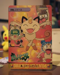 1999 Pokemon Japanese MEOWTH #289 Bandai Carddass Pocket Monsters Anime Collecti - Image 1