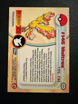 Pokemon Topps Series 3 Blue Logo Non Holo #146 Moltres - Image 2