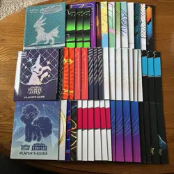 Pokemon TCG MASSIVE LOT of 51 ETB Booklets Player Guides From Various Sets - Image 1