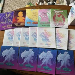 Pokemon TCG MASSIVE LOT of 51 ETB Booklets Player Guides From Various Sets - Image 4