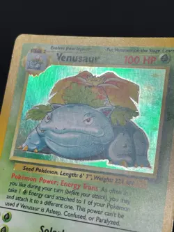 Venusaur 15/102 Holo Rare Unlimited WOTC Pokemon Base Set - LP - Image 3