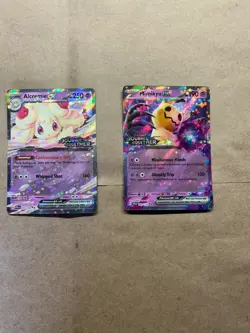 Pokemon TCG Mimikyu EX And Alcremie EX Stamped Promo Journey Together! Near Mint - Image 1